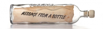 Blog Message from a bottle