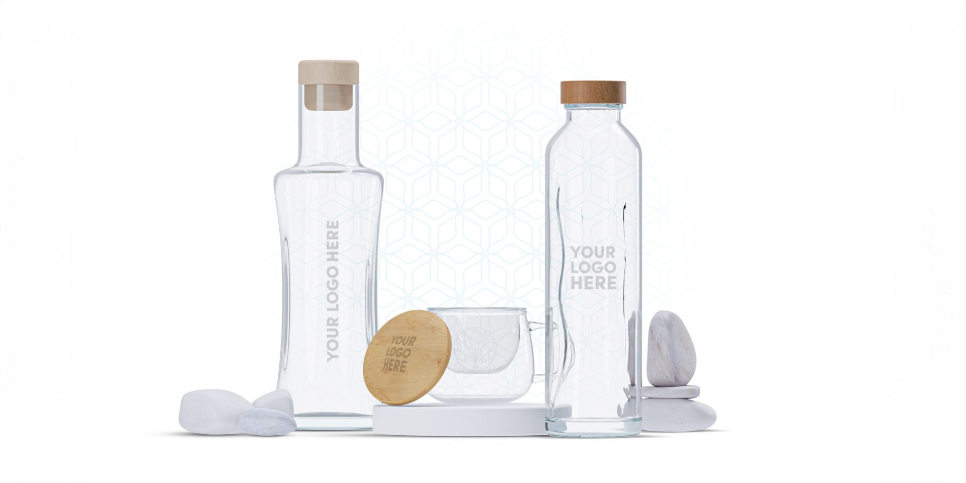 Your personal logo engraved on Flaska, Vodan or Angelica